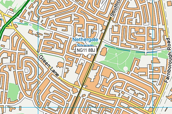 NG11 8BJ map - OS VectorMap District (Ordnance Survey) NG11 8BJ map - OS VectorMap District (Ordnance Survey)