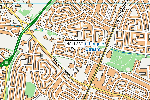 NG11 8BQ map - OS VectorMap District (Ordnance Survey) NG11 8BQ map - OS VectorMap District (Ordnance Survey)
