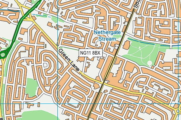 NG11 8BX map - OS VectorMap District (Ordnance Survey) NG11 8BX map - OS VectorMap District (Ordnance Survey)