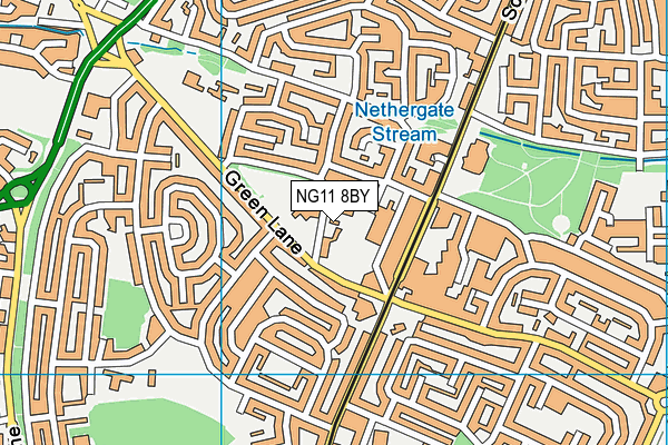 NG11 8BY map - OS VectorMap District (Ordnance Survey) NG11 8BY map - OS VectorMap District (Ordnance Survey)