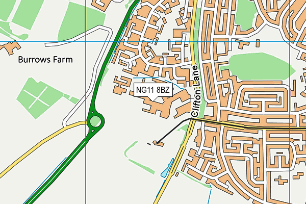 NG11 8BZ map - OS VectorMap District (Ordnance Survey) NG11 8BZ map - OS VectorMap District (Ordnance Survey)