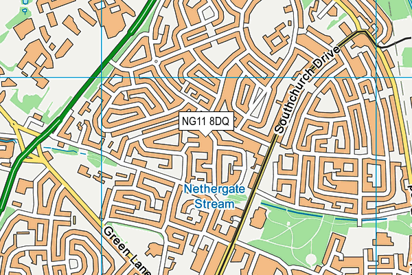 NG11 8DQ map - OS VectorMap District (Ordnance Survey) NG11 8DQ map - OS VectorMap District (Ordnance Survey)