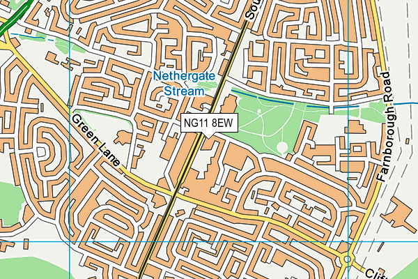 NG11 8EW map - OS VectorMap District (Ordnance Survey) NG11 8EW map - OS VectorMap District (Ordnance Survey)