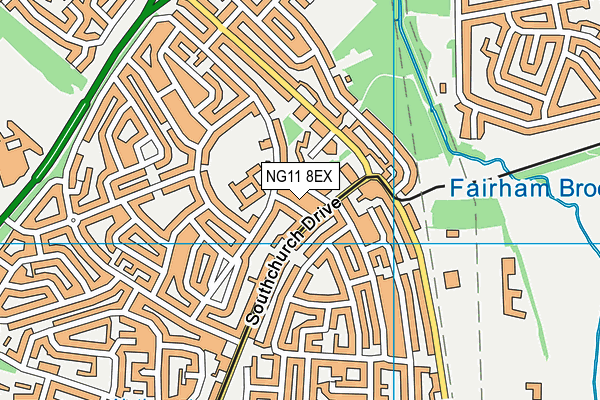 NG11 8EX map - OS VectorMap District (Ordnance Survey) NG11 8EX map - OS VectorMap District (Ordnance Survey)