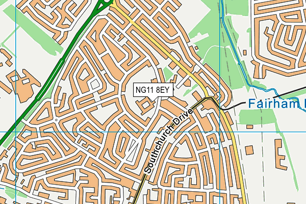 NG11 8EY map - OS VectorMap District (Ordnance Survey) NG11 8EY map - OS VectorMap District (Ordnance Survey)