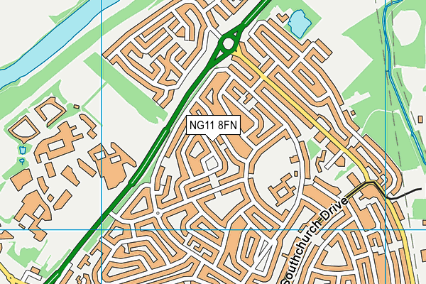 NG11 8FN map - OS VectorMap District (Ordnance Survey) NG11 8FN map - OS VectorMap District (Ordnance Survey)