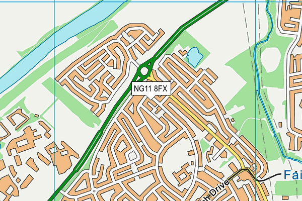 NG11 8FX map - OS VectorMap District (Ordnance Survey) NG11 8FX map - OS VectorMap District (Ordnance Survey)