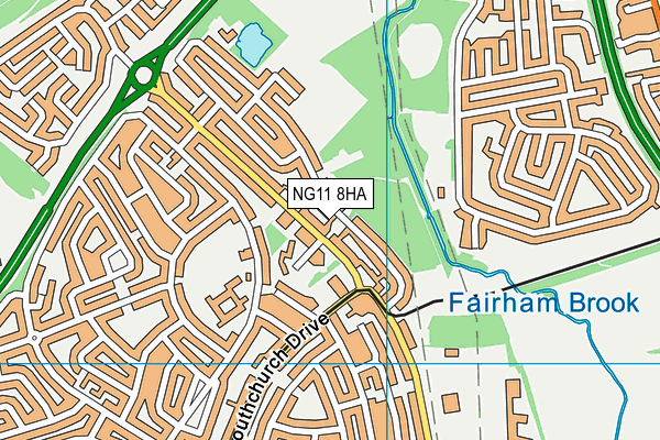 NG11 8HA map - OS VectorMap District (Ordnance Survey) NG11 8HA map - OS VectorMap District (Ordnance Survey)
