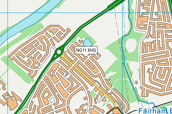 NG11 8HG map - OS VectorMap District (Ordnance Survey) NG11 8HG map - OS VectorMap District (Ordnance Survey)