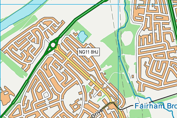 NG11 8HJ map - OS VectorMap District (Ordnance Survey) NG11 8HJ map - OS VectorMap District (Ordnance Survey)