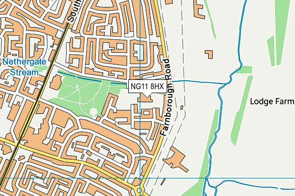 NG11 8HX map - OS VectorMap District (Ordnance Survey) NG11 8HX map - OS VectorMap District (Ordnance Survey)