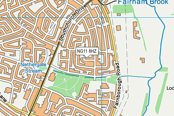 NG11 8HZ map - OS VectorMap District (Ordnance Survey) NG11 8HZ map - OS VectorMap District (Ordnance Survey)
