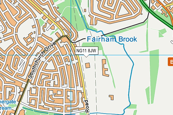 NG11 8JW map - OS VectorMap District (Ordnance Survey) NG11 8JW map - OS VectorMap District (Ordnance Survey)