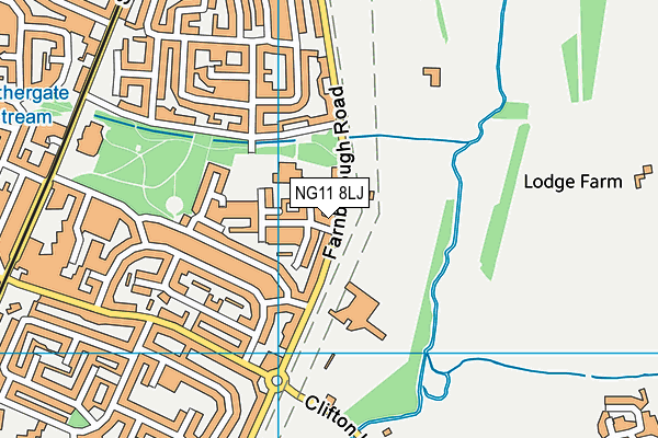 NG11 8LJ map - OS VectorMap District (Ordnance Survey) NG11 8LJ map - OS VectorMap District (Ordnance Survey)