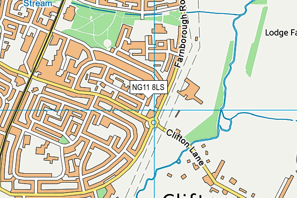 NG11 8LS map - OS VectorMap District (Ordnance Survey) NG11 8LS map - OS VectorMap District (Ordnance Survey)