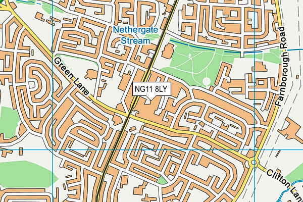NG11 8LY map - OS VectorMap District (Ordnance Survey) NG11 8LY map - OS VectorMap District (Ordnance Survey)