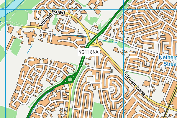 NG11 8NA map - OS VectorMap District (Ordnance Survey) NG11 8NA map - OS VectorMap District (Ordnance Survey)