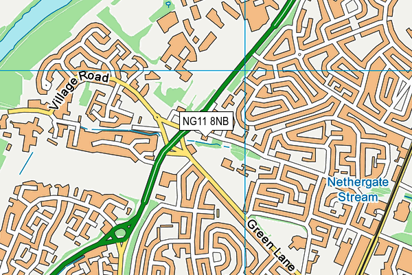 NG11 8NB map - OS VectorMap District (Ordnance Survey) NG11 8NB map - OS VectorMap District (Ordnance Survey)
