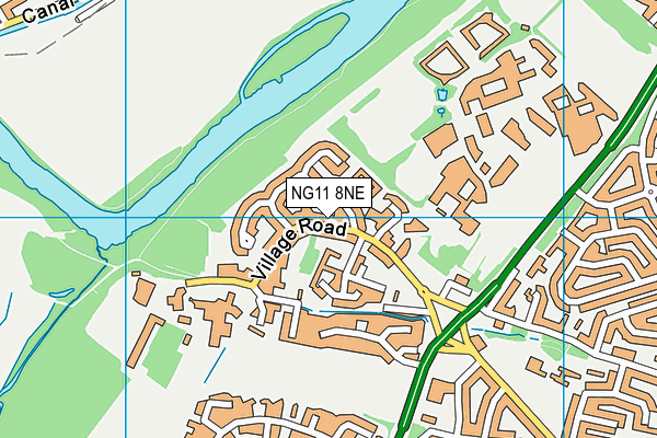NG11 8NE map - OS VectorMap District (Ordnance Survey) NG11 8NE map - OS VectorMap District (Ordnance Survey)
