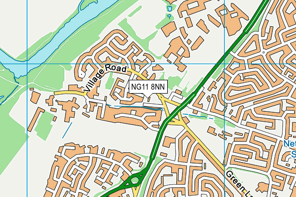 NG11 8NN map - OS VectorMap District (Ordnance Survey) NG11 8NN map - OS VectorMap District (Ordnance Survey)