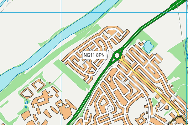 NG11 8PN map - OS VectorMap District (Ordnance Survey) NG11 8PN map - OS VectorMap District (Ordnance Survey)