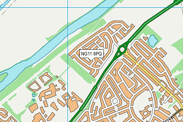 NG11 8PQ map - OS VectorMap District (Ordnance Survey) NG11 8PQ map - OS VectorMap District (Ordnance Survey)