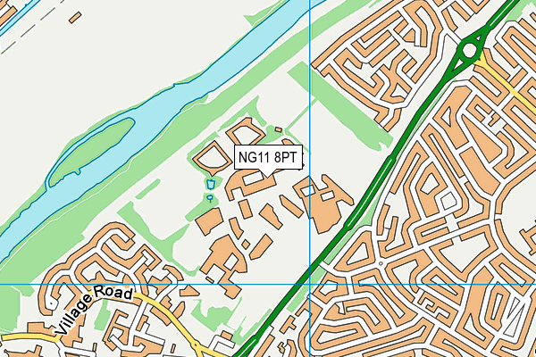 NG11 8PT map - OS VectorMap District (Ordnance Survey) NG11 8PT map - OS VectorMap District (Ordnance Survey)