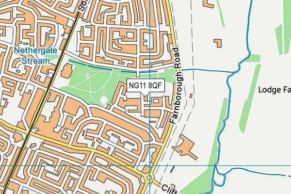 NG11 8QF map - OS VectorMap District (Ordnance Survey) NG11 8QF map - OS VectorMap District (Ordnance Survey)