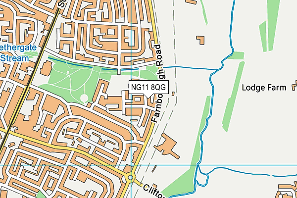 NG11 8QG map - OS VectorMap District (Ordnance Survey) NG11 8QG map - OS VectorMap District (Ordnance Survey)