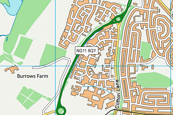 NG11 8QY map - OS VectorMap District (Ordnance Survey) NG11 8QY map - OS VectorMap District (Ordnance Survey)