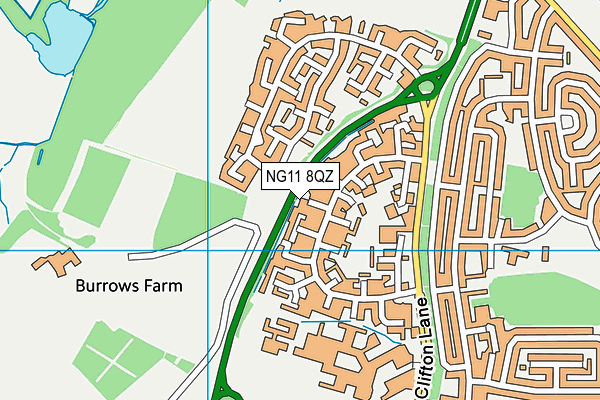 NG11 8QZ map - OS VectorMap District (Ordnance Survey) NG11 8QZ map - OS VectorMap District (Ordnance Survey)