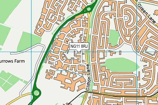 NG11 8RJ map - OS VectorMap District (Ordnance Survey) NG11 8RJ map - OS VectorMap District (Ordnance Survey)