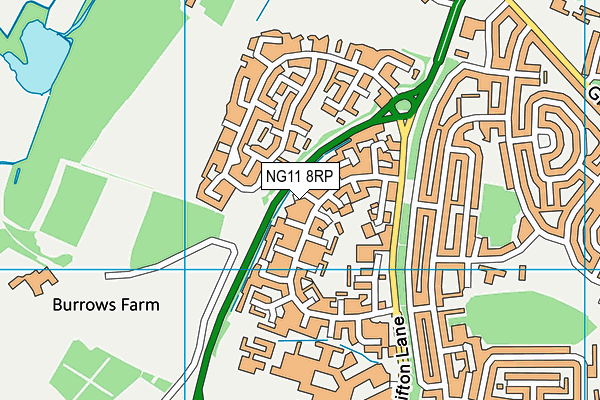 NG11 8RP map - OS VectorMap District (Ordnance Survey) NG11 8RP map - OS VectorMap District (Ordnance Survey)
