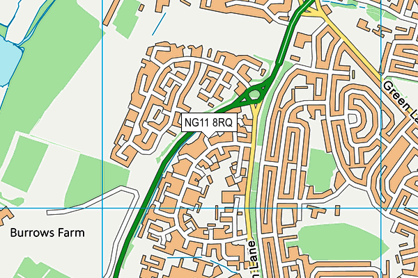 NG11 8RQ map - OS VectorMap District (Ordnance Survey) NG11 8RQ map - OS VectorMap District (Ordnance Survey)