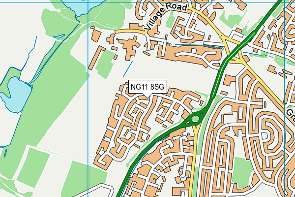 NG11 8SG map - OS VectorMap District (Ordnance Survey) NG11 8SG map - OS VectorMap District (Ordnance Survey)