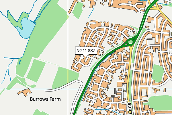 NG11 8SZ map - OS VectorMap District (Ordnance Survey) NG11 8SZ map - OS VectorMap District (Ordnance Survey)