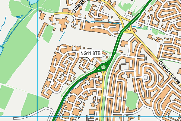 NG11 8TB map - OS VectorMap District (Ordnance Survey) NG11 8TB map - OS VectorMap District (Ordnance Survey)
