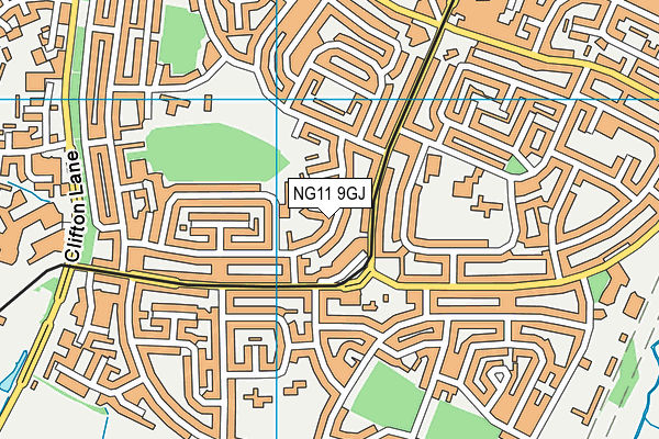 NG11 9GJ map - OS VectorMap District (Ordnance Survey) NG11 9GJ map - OS VectorMap District (Ordnance Survey)