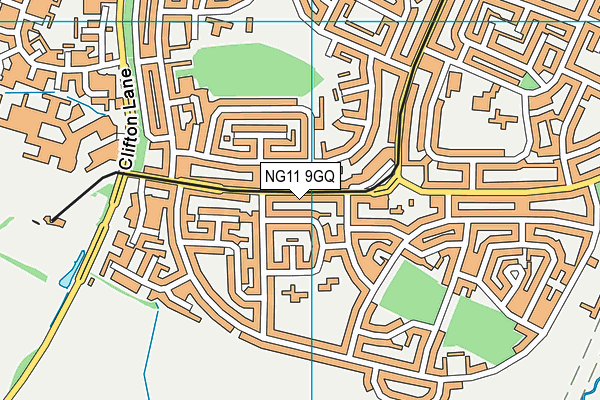 NG11 9GQ map - OS VectorMap District (Ordnance Survey) NG11 9GQ map - OS VectorMap District (Ordnance Survey)