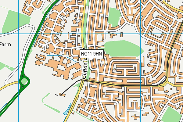 NG11 9HN map - OS VectorMap District (Ordnance Survey) NG11 9HN map - OS VectorMap District (Ordnance Survey)