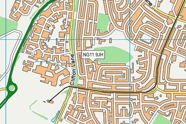 NG11 9JH map - OS VectorMap District (Ordnance Survey) NG11 9JH map - OS VectorMap District (Ordnance Survey)