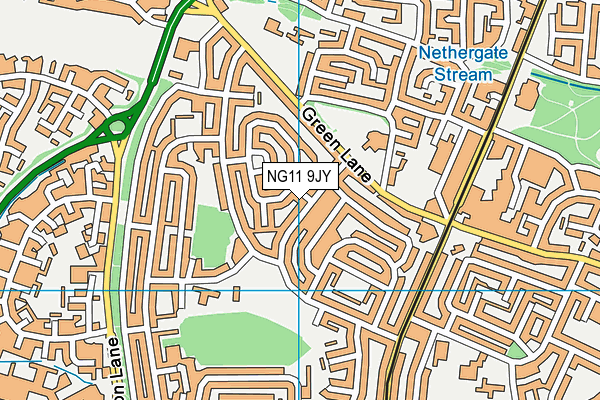 NG11 9JY map - OS VectorMap District (Ordnance Survey) NG11 9JY map - OS VectorMap District (Ordnance Survey)