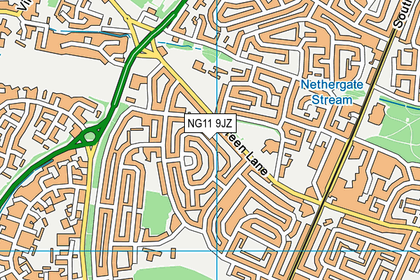 NG11 9JZ map - OS VectorMap District (Ordnance Survey) NG11 9JZ map - OS VectorMap District (Ordnance Survey)