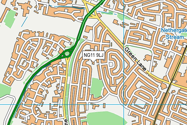 NG11 9LJ map - OS VectorMap District (Ordnance Survey) NG11 9LJ map - OS VectorMap District (Ordnance Survey)
