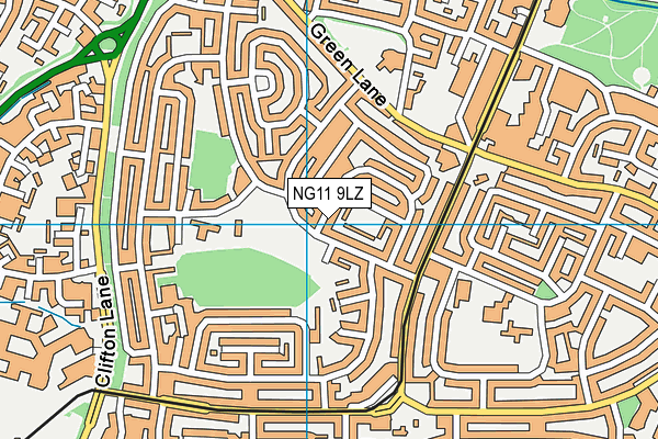 NG11 9LZ map - OS VectorMap District (Ordnance Survey) NG11 9LZ map - OS VectorMap District (Ordnance Survey)