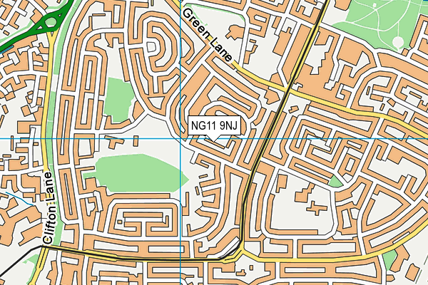 NG11 9NJ map - OS VectorMap District (Ordnance Survey) NG11 9NJ map - OS VectorMap District (Ordnance Survey)