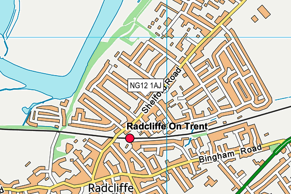 NG12 1AJ map - OS VectorMap District (Ordnance Survey) NG12 1AJ map - OS VectorMap District (Ordnance Survey)