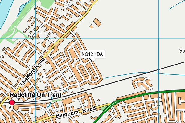NG12 1DA map - OS VectorMap District (Ordnance Survey) NG12 1DA map - OS VectorMap District (Ordnance Survey)