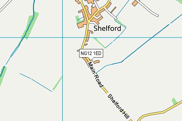 NG12 1ED map - OS VectorMap District (Ordnance Survey) NG12 1ED map - OS VectorMap District (Ordnance Survey)