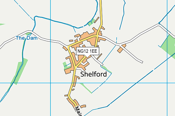 NG12 1EE map - OS VectorMap District (Ordnance Survey) NG12 1EE map - OS VectorMap District (Ordnance Survey)